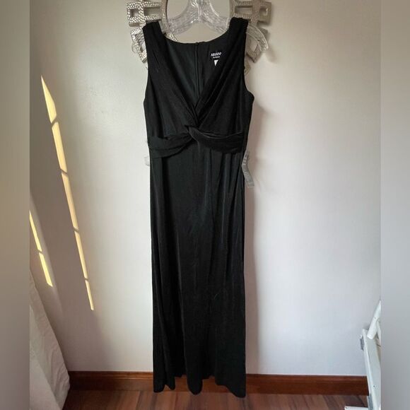 NWT Arianna by Rachel Kay long black dress size 12 - Picture 7 of 14